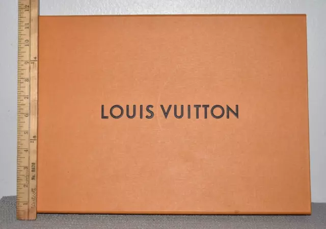 Authentic Louis Vuitton Empty Magnetic Box 16"x11"x2" w/ Blue Ribbon & Dust Bag