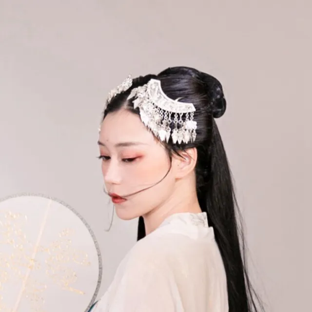 Retro classic hair accessories hand Miao silver tassels hairpin headdress 1piece