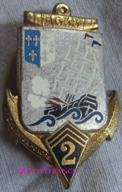 Insigne 302° Groupe Artillerie, émail Et Guilloché Drago, Original Français