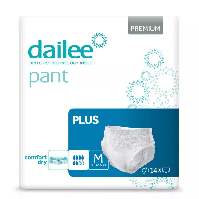 DAILEE PANTS PLUS M, L e XL - 14 Pannoloni Per Anziani a Mutanda - Uomo e  Donna EUR 15,90 - PicClick IT