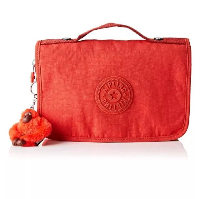 Kipling Large toiletry bag with hook Nabba Active red cosmetic travel bag Rrp£54