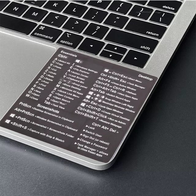 Windows PC Reference Keyboard Shortcut Sticker Adhesive for PC Laptop Desk^ob
