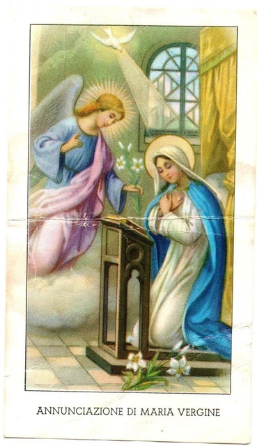 Santino 87. Holy card. Annuciazione di Maria Vergine