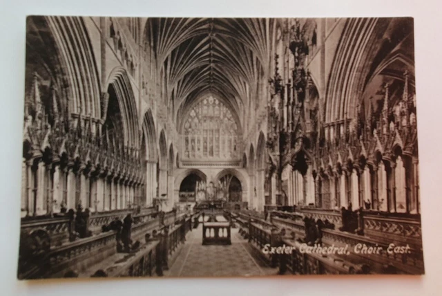 Unposted Friths Series Postcard - Exeter Cathedral, Choir East  (d)