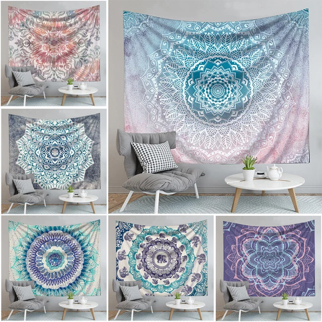 Bohemian Mandala Wall Hanging Bedroom Art Decor Tapestry Background Rug Blanket