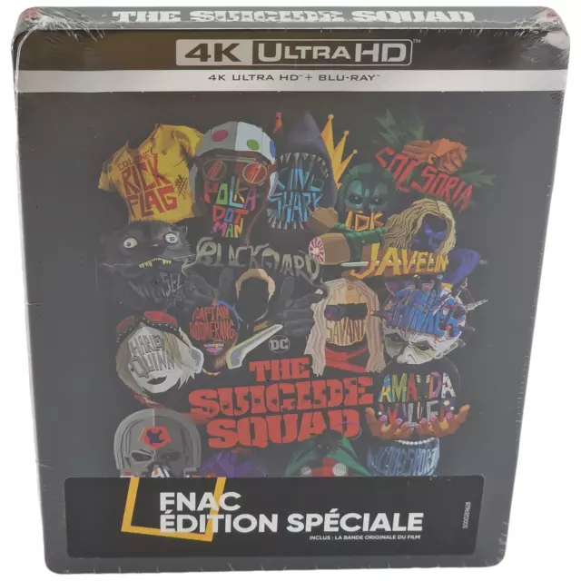 The Suicide Squad 4K Ultra HD + Blu-ray + CD SteelBook Fnac Edit Limitée Zone B