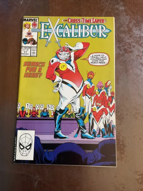 Excalibur Comic 17 Cover A First Print 1989 Chris Claremont Alan Davis Marvel