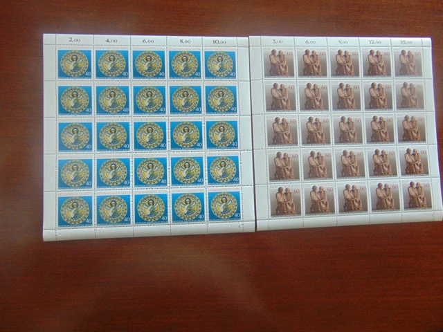 BERLIN 1980 NR 625-626 P. MUSEEN KOMPLETTE BÖGEN POSTFRISCH s. 2x FOTO (+50,00)-