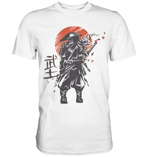 Samurai Warrior Giapponese - Maglietta Premium | Giapponese Giappone Combattente Giapponese