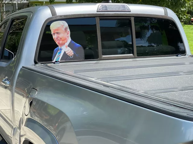 2 Ride With Trump ..Thumbs Up..Window Stickers + 2 Trump Decals.. FAST SHIPPING!