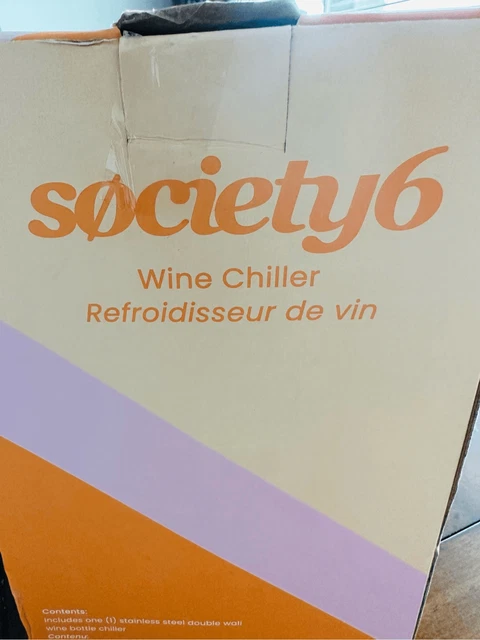 Society 6 Stainless Steel Double Wall Wine Bottle Chiller
