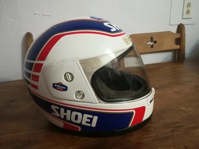 Vintage Shoei Moto Shoei Helm Retro Vintage SHOEI Red Black Silver - Main Image