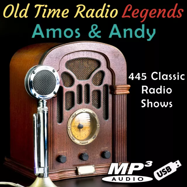 Old Time Radio Legends Amos & Andy 445 shows on USB Flash Drive