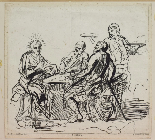 ACQUAFORTE GRAVEURE ETCHING Francesco BARTOLOZZI Ant.Dom.GABBIANI 1762 ...