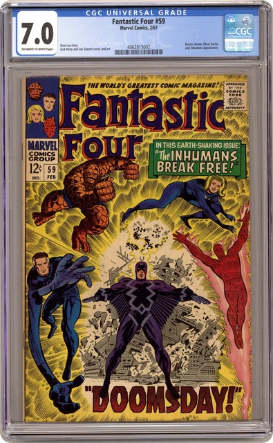 Fantastic Four #59 CGC 7.0 1967 4062815002