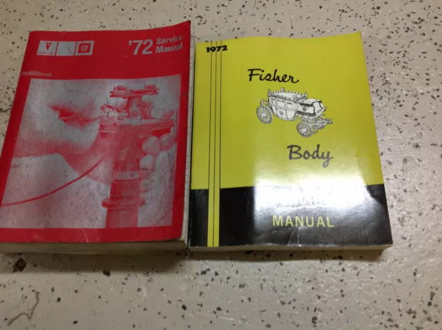 1972 Pontiac Firebird GTO Trans Am Service Shop Repair Manual Set W Fisher Body 3