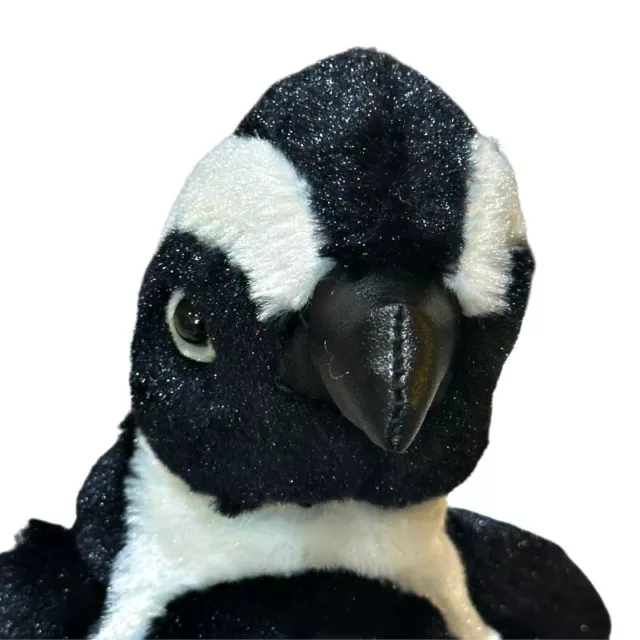 Aurora Realistic African Black Footed Penguin Soft Stuffed Plush Animal 8 Inch 2