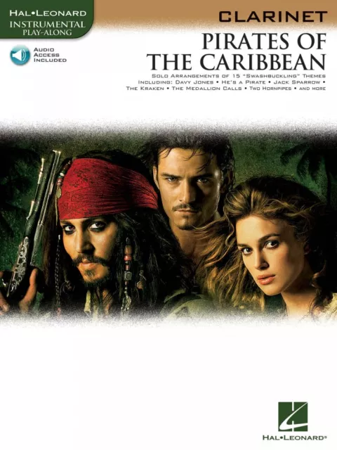 Pirates of the Caribbean for Clarinet Instrumental Book and Audio NEW 000842184