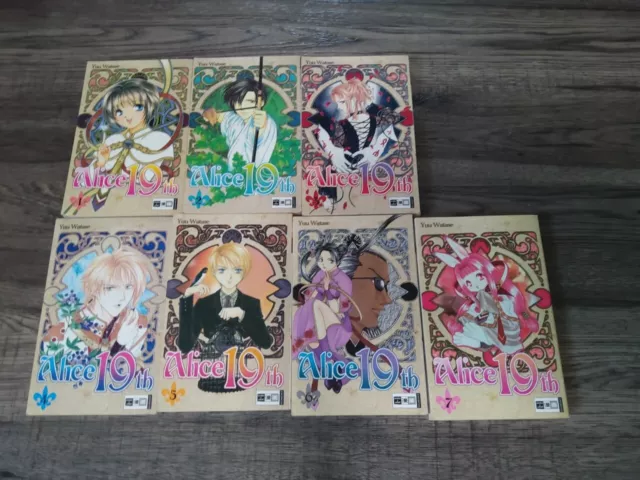 Manga "Alice 19th" Yuu Watase komplett Band 1-7 Original In DEUTSCH