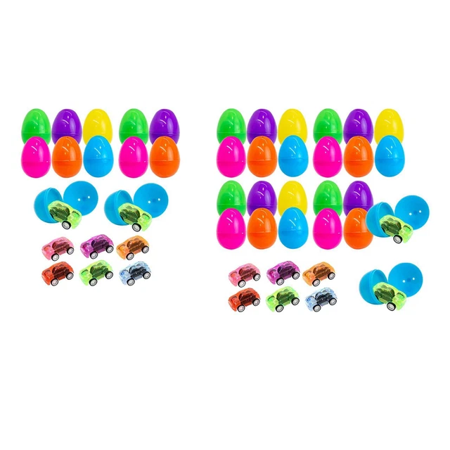 Lubibi Lot de 48 Oeuf de Paques pré-replis avec jouets,Oeufs De Pâques