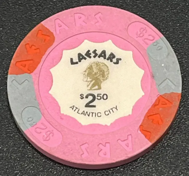 Caesars $2.50 Atlantic City, NJ  Casino Chip 1987 1st Issue #1