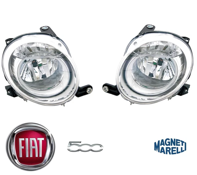 COPPIA FARI PROIETTORI Fanali Anteriore Dx E Sx H7 Per Fiat Nuova 500 15 16 17 EUR 239,99 - IT