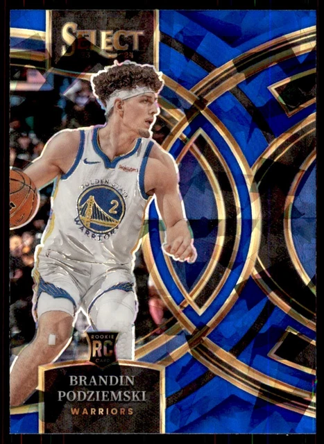 2023-24 PREMIER BLUE Ice Brandin Podziemski RC Golden State Warriors