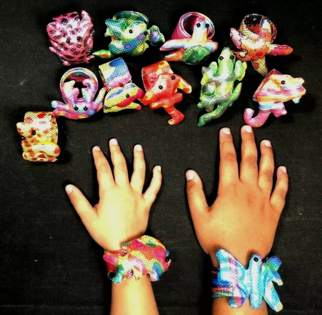 Animal Snap Bracelet Children Kids Loot Goody Party Bags Pinnata Fillers Toys