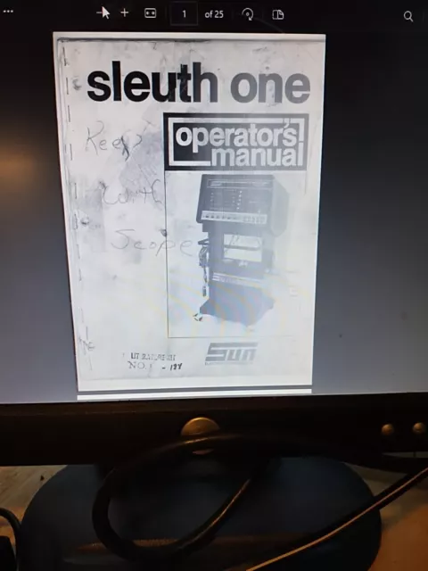 Sun Electric Sleuth 1 & 2 Engine Analyzer User Manual Pdf Book Cd