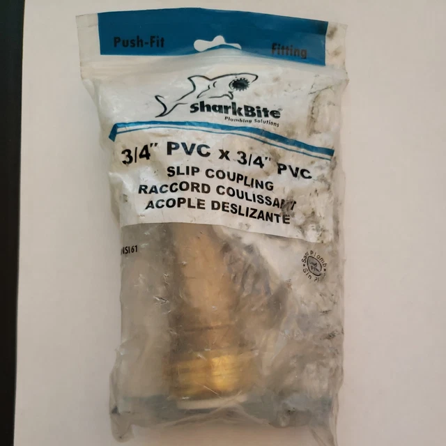 Sharkbite 3/4'' Pvc X 3/4'' Pvc Brass Slip Coupling