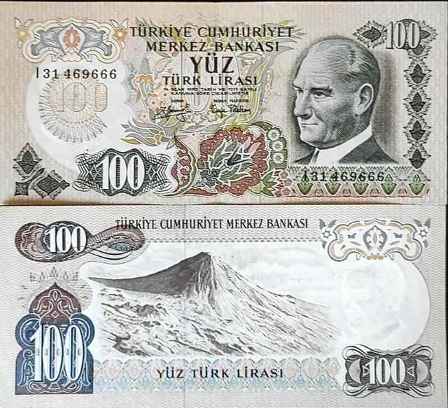Turkey, 100 Lira, 1970(1972), P-189c, UNC