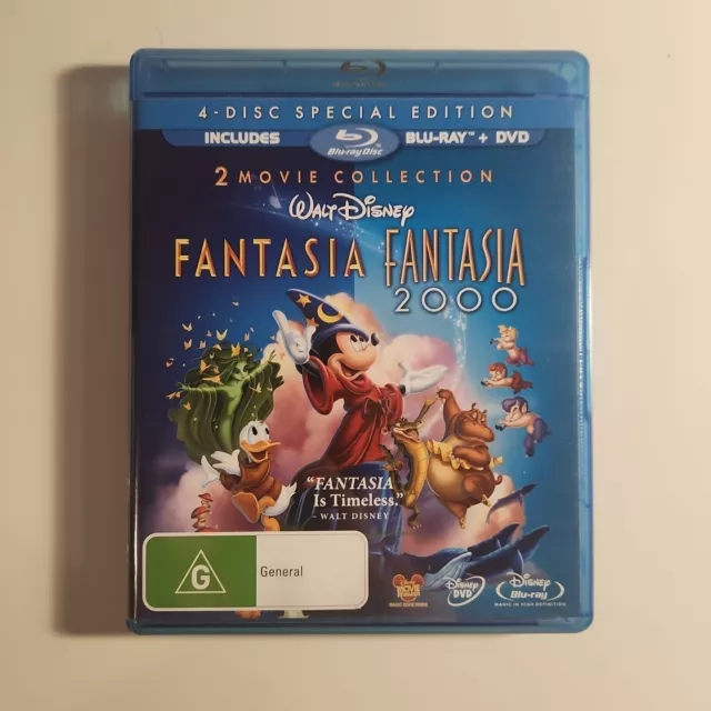 FANTASIA 2 Movie Collection (Fantasia/Fantasia 2000) - 2 x BLURAY BRAND NEW! Aus