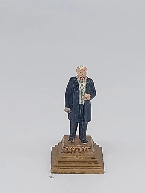 President B. Harrison Vintage 1960s Marx Toys President Figures 2" Hong Kong