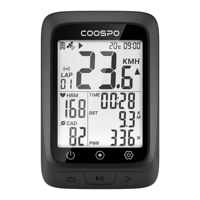 COOSPO BC107 Ciclocomputer GPS Senza Fili, Bluetooth ANT+ IP67 Impermeabile,...