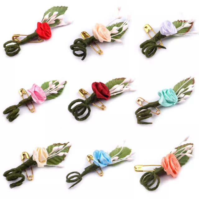 5x Gästeanstecker Anstecker Hochzeit Hochzeitsanstecker Gast  Rose