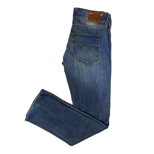 WOMENS REPLAY R81 Jeans W27 L34 Blue Swenfani Denim Straight Fit 22.57 PicClick UK