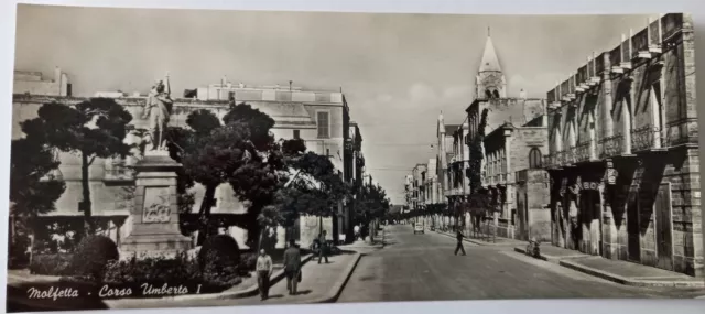 Molfetta : Corso Umberto 1° - Cartolina B/N. Non Viaggiata Anni 60/70