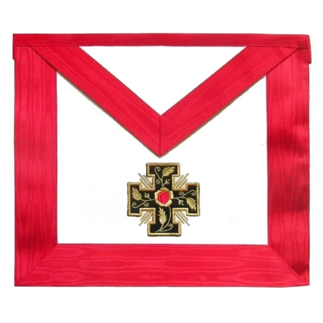 Masonic Scottish Leather Apron 18TH Degree Knight Rose Croix Potencee