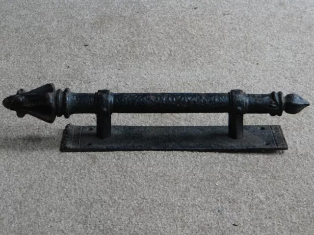 A Large Substantial Cast Iron Door Pull, George/Victoria Decorative