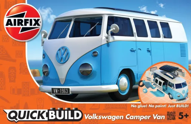 Airfix QUICKBUILD VW Camper Van blue Model