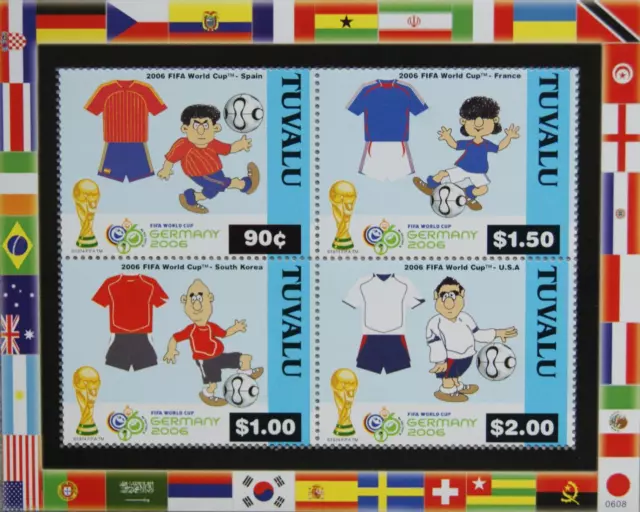 TUVALU 2006 KLB 1263-66 Fußball WM DE GER Soccer World Cup Football Germany **