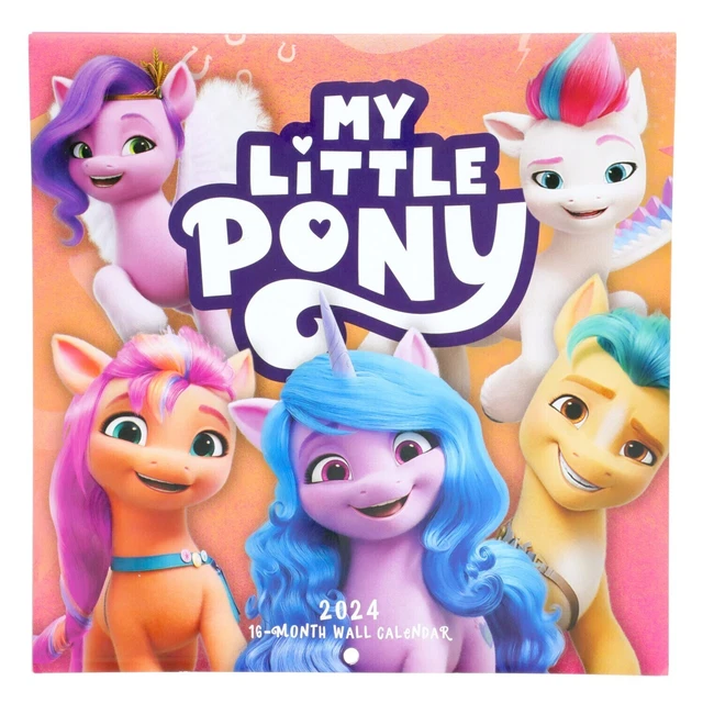 MY LITTLE PONY 2024 Wall Calendar 16 Month 10" X 20" $3.00 - PicClick