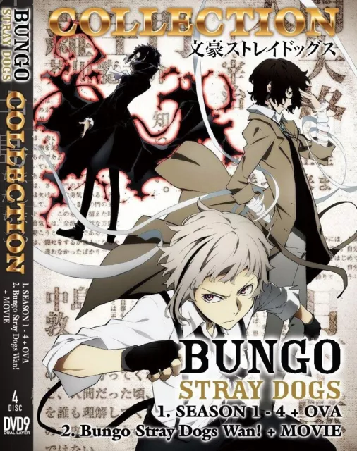Anime DVD Bungou Stray Dogs Season 1-4 +OVA + Bungou Stray Dogs Wan! + Movie