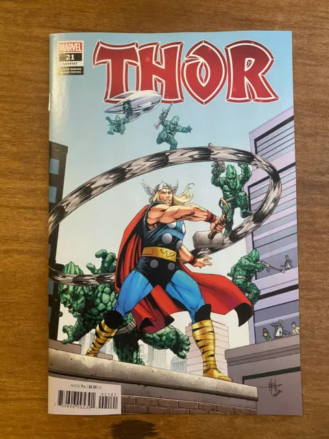 Thor #21 (747) Classic Homage Origin of God of Hammers Marvel Comics 2021 NM/VF