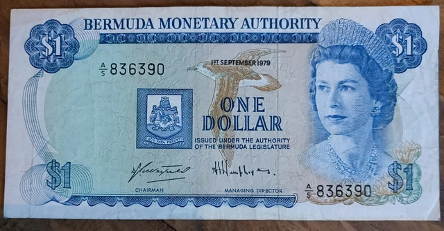 1979 Bermuda One Dollar Bank Note