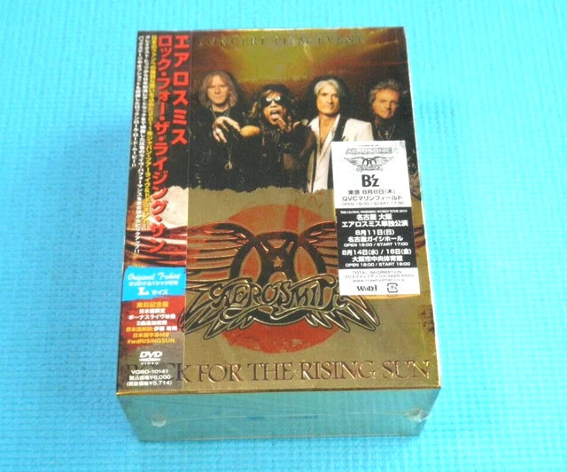 AEROSMITH DVD+TSHIRT BOX Rock For The Rising Sun 2013 Japan NEW VQBD