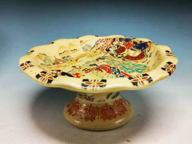 Old Chinese Porcelain Hand-painted Beauty Landscape Pattern Porcelain Plate C70