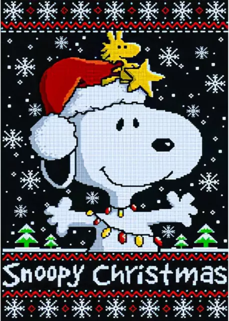 RICUVED Weihnachten Diamond Painting Bilder, 5D Snoopy Diamant Painting Bilder