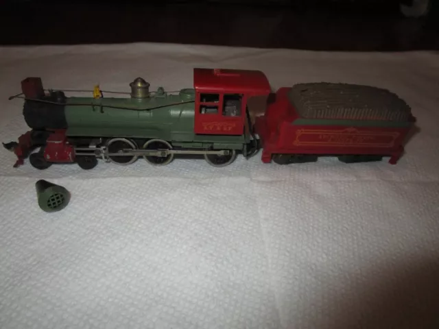 Ho Atchison Topeka Santa Fe Steam Engine #3 And Tender As Is