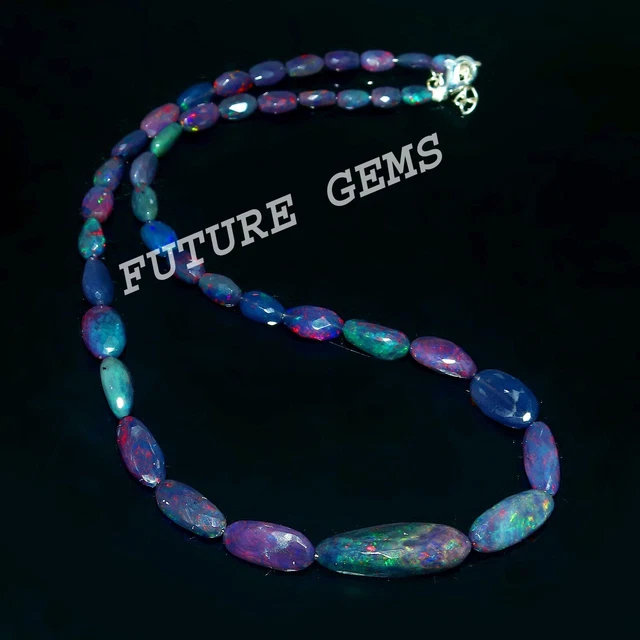 Opal Beads Faceted Nuggets Opal Gem Precious Opal Welo Opal Blue Opal  NP-4308